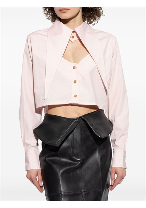 Light pink heart-shape cut-out detail shirt Vivienne westwood - women VIVIENNE WESTWOOD | 1501005UW009QG401